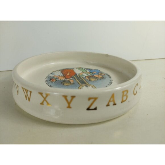 TPCO Co. Vintage Antique Baby Dish Hickory Dickory Dock, Mouse Ran Up the Clock - Picture 4 of 7